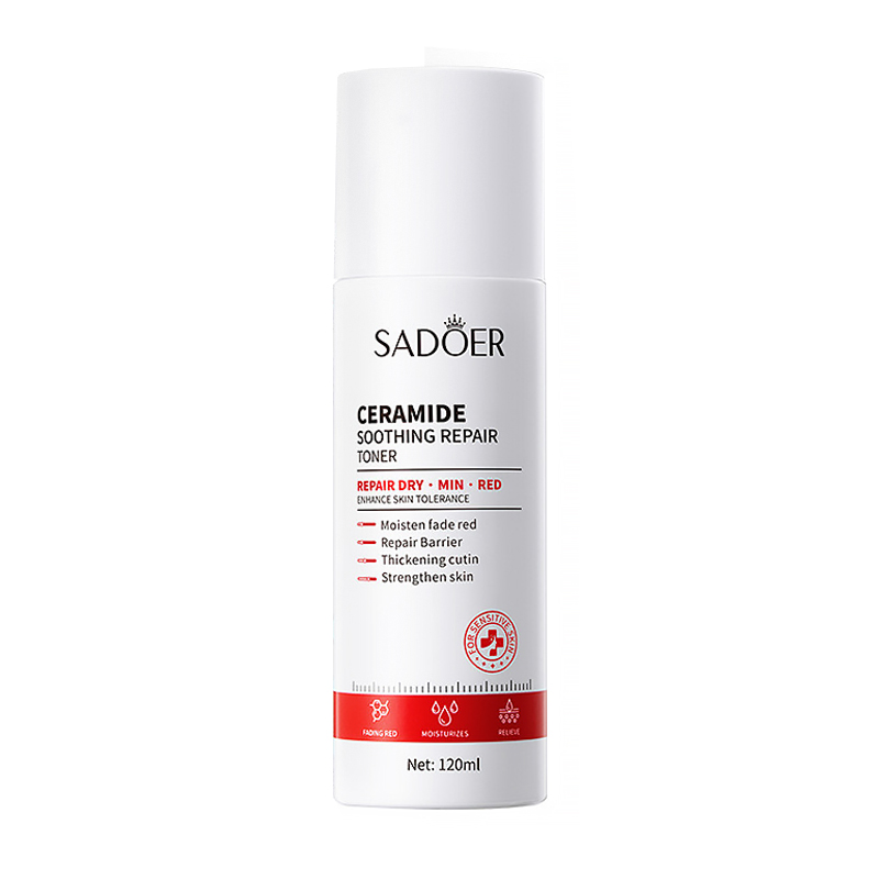 Уцінка! Тонер для чутливої шкіри обличчя Sadoer Ceramide Soothing Repair Toner з церамідами, 120 мл